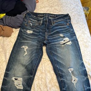 Ae ripped skinny jeans
